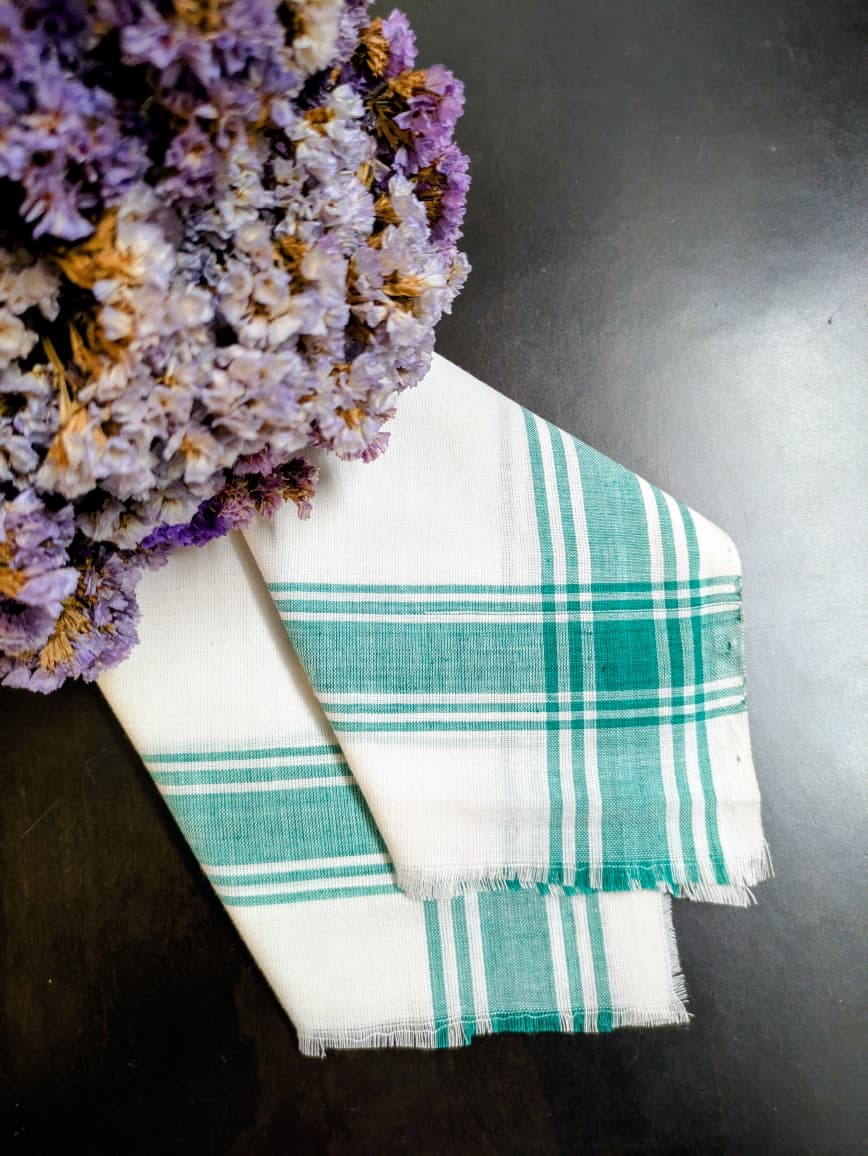Handwoven Handkerchief Green