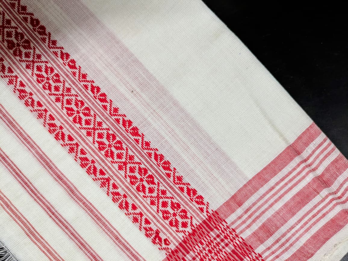 Single Side Phoolam Gamusa - Design 2