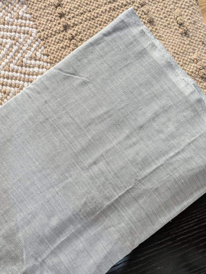 Running Fabric- Solid Grey Mercerised Cotton