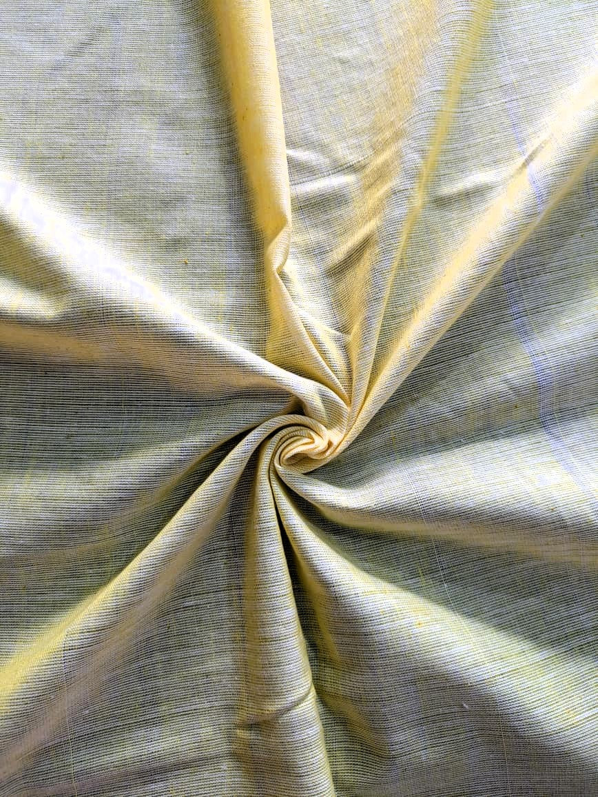 Running Fabric- Yellow Mercerised cotton