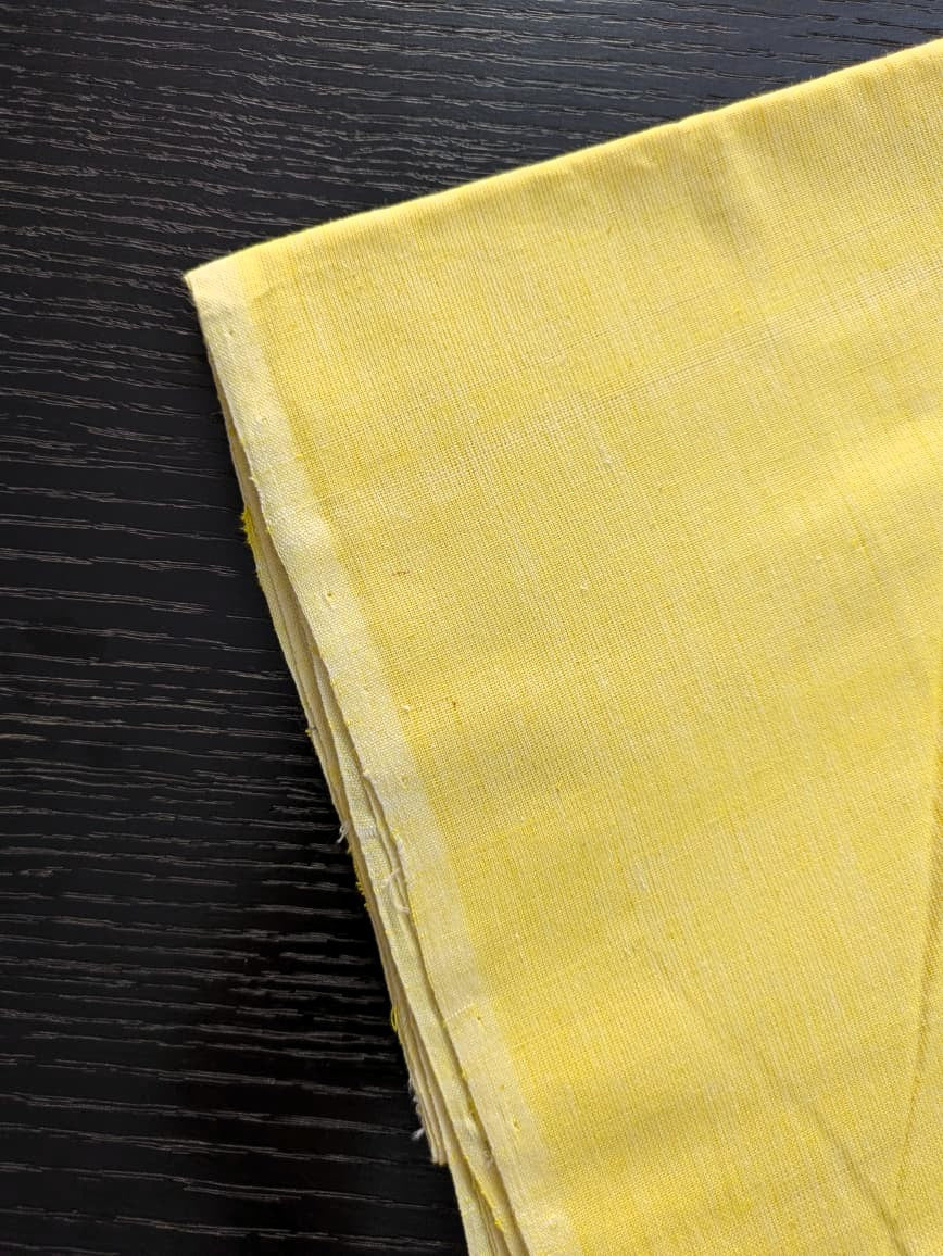 Running Fabric- Yellow Mercerised cotton