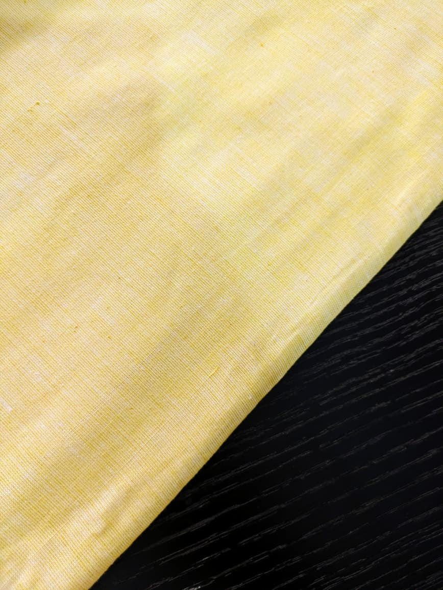 Running Fabric- Yellow Mercerised cotton