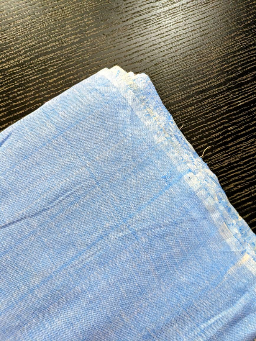 Running Fabric- Light Sky Blue Cotton blend