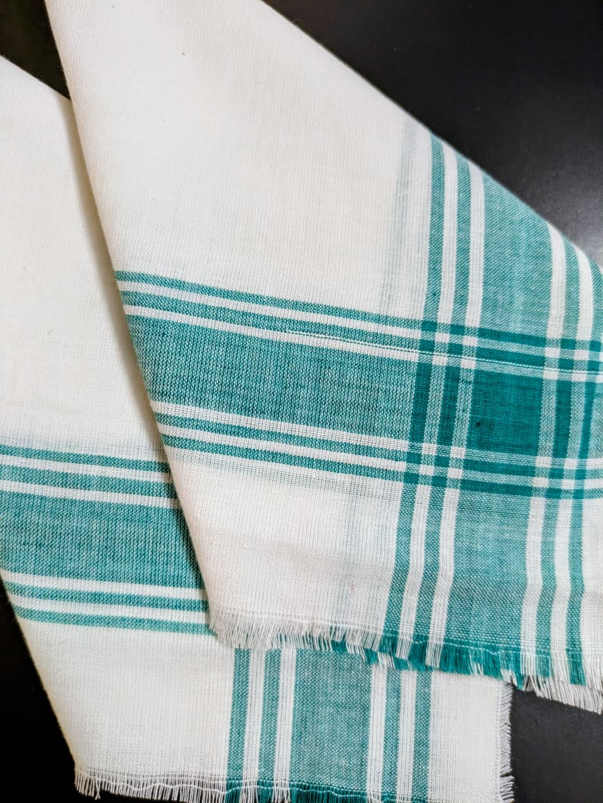 Handwoven Handkerchief Green