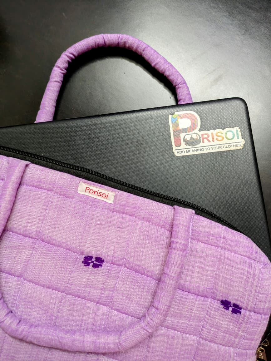 Handwoven Laptop Bag Lavender