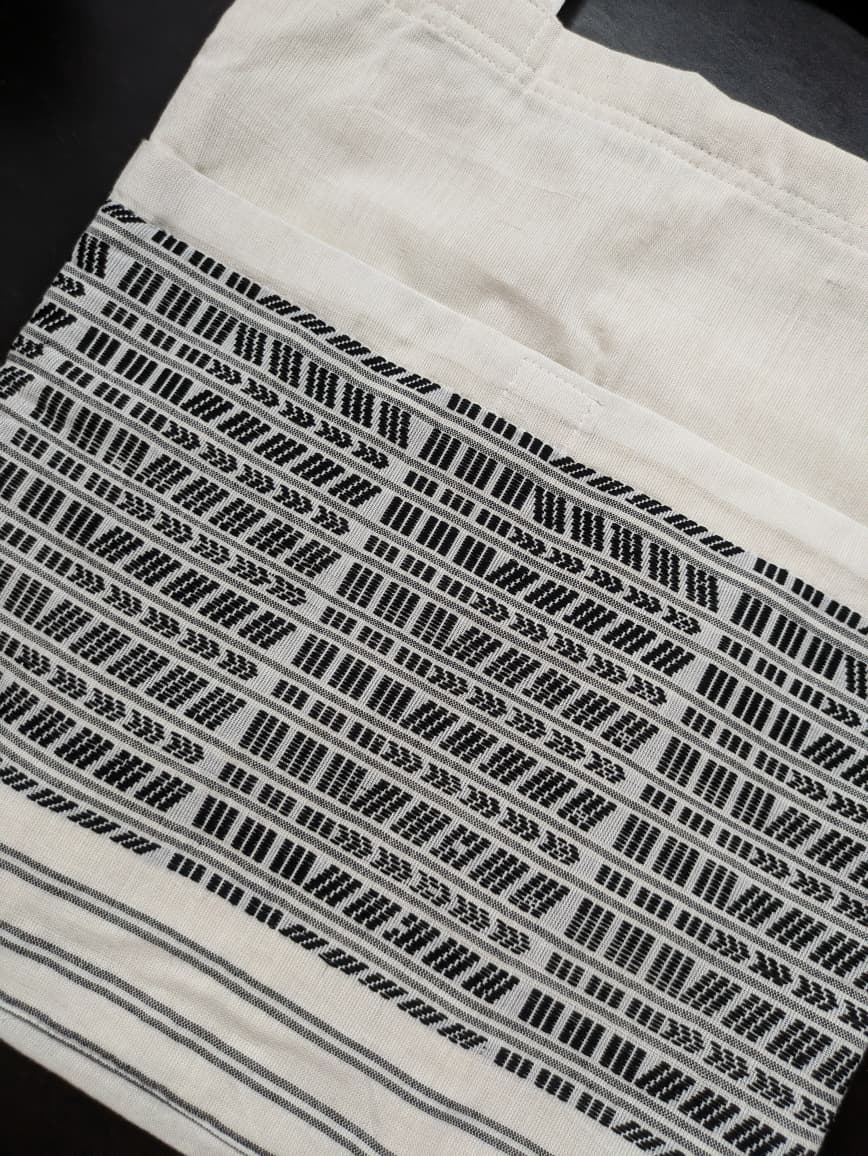 Handwoven Tote Bag White