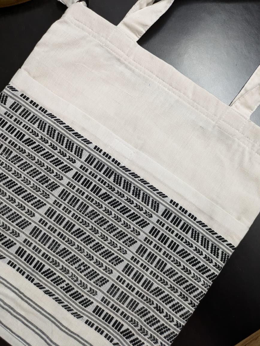 Handwoven Tote Bag White