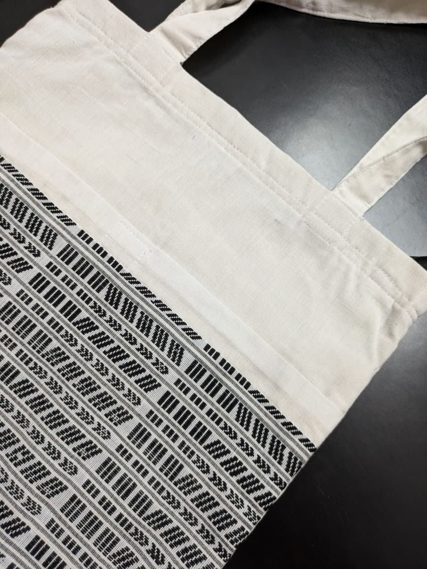 Handwoven Tote Bag White