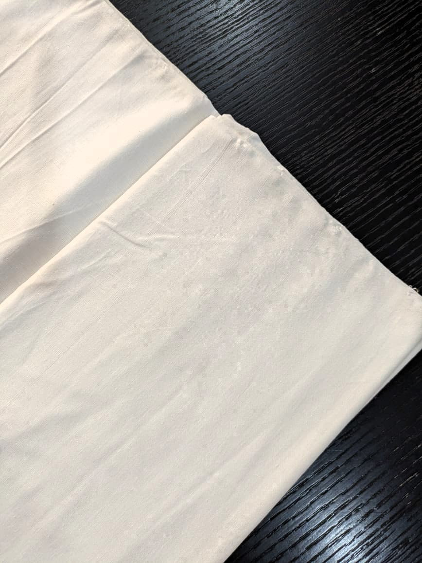 Running Fabric- White Mercerised Cotton