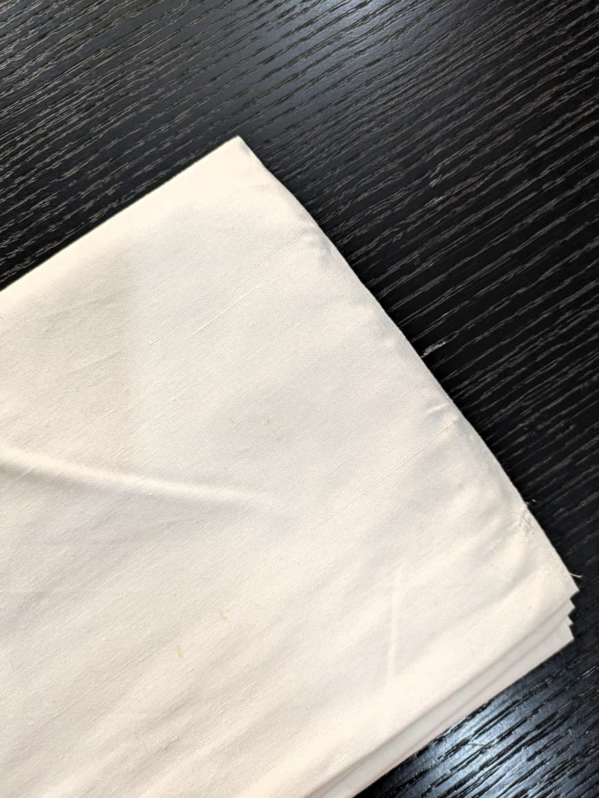 Running Fabric- White Mercerised Cotton