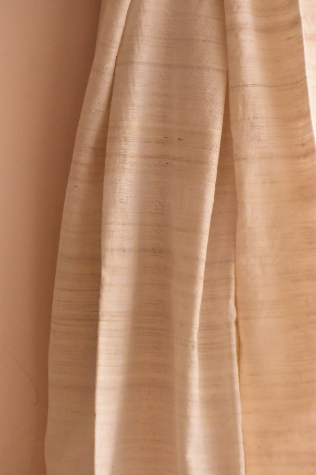 Cotton + Eri Dupatta - Pink & Purple Stripe