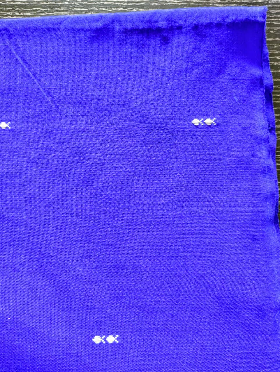 Running Fabric- Royal Blue with fish motifs