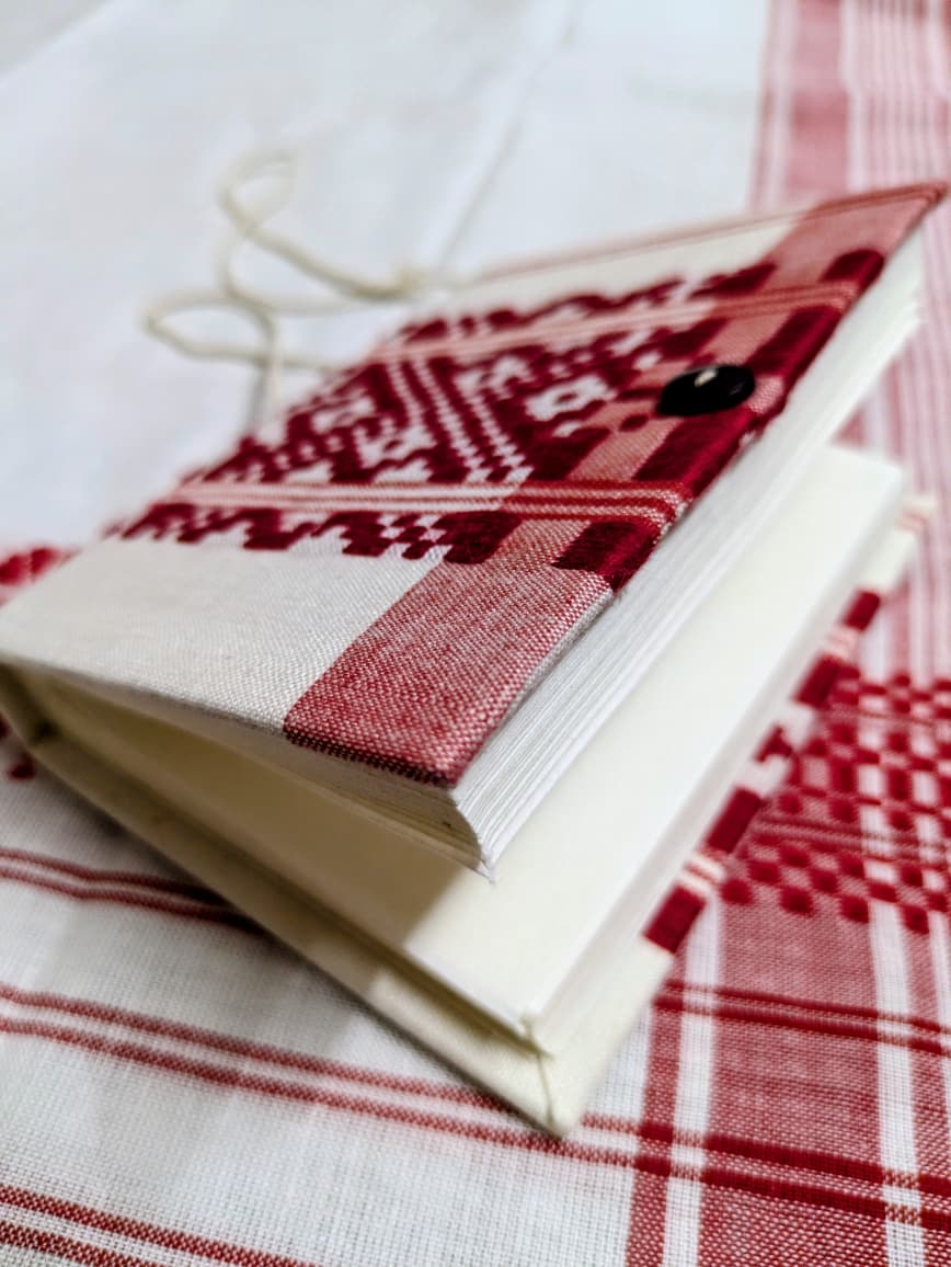 Handloom Gamusa Fabric Notebook